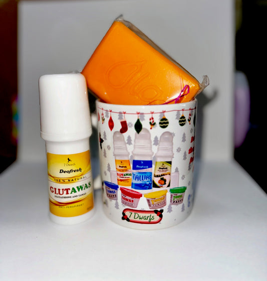 7Dwarfs GluTawas Roll-On Deodorant 60ml. + Ola Jabon Mystery Soap + FREE MUG