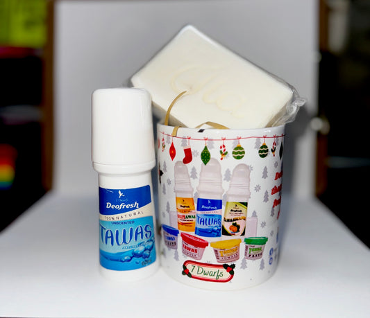 7Dwarfs Tawas Roll-On Deodorant 60ml. + Ola Jabon Mystery Soap + FREE MUG